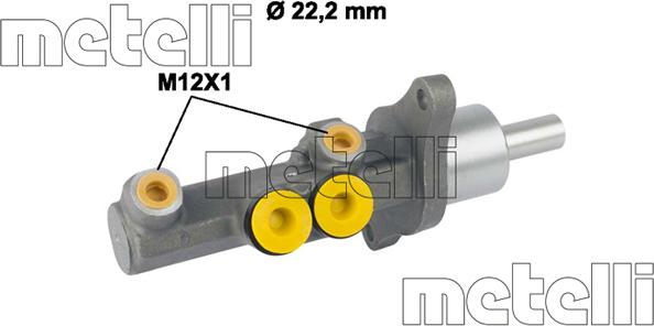 Metelli 05-0720 - Спирачна помпа vvparts.bg