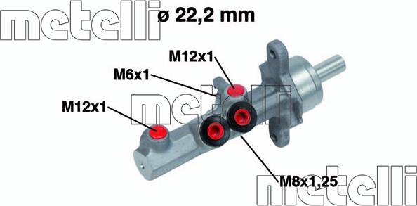 Metelli 05-0721 - Спирачна помпа vvparts.bg