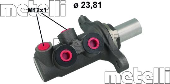 Metelli 05-1136 - Спирачна помпа vvparts.bg