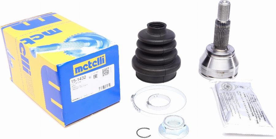 Metelli 15-1432 - Каре комплект, полуоска vvparts.bg