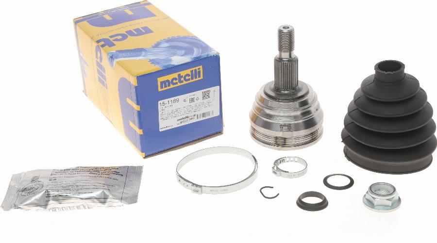 Metelli 15-1189 - Каре комплект, полуоска vvparts.bg