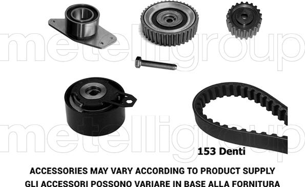 Metelli 29-0422 - Комплект ангренажен ремък vvparts.bg