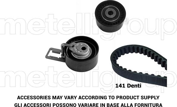 Metelli 29-0093 - Комплект ангренажен ремък vvparts.bg