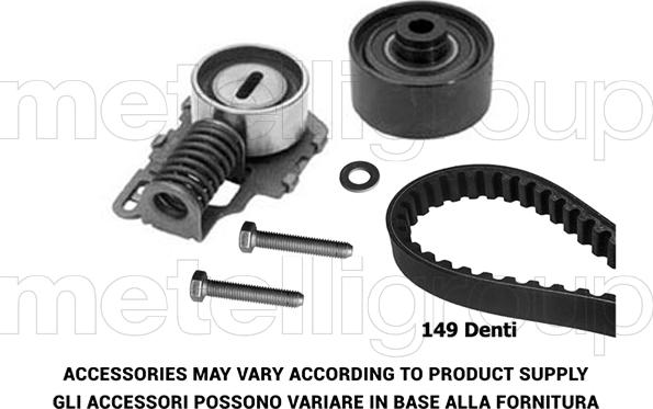 Metelli 29-0097 - Комплект ангренажен ремък vvparts.bg