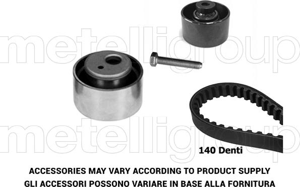 Metelli 29-0048 - Комплект ангренажен ремък vvparts.bg