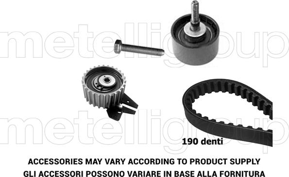 Metelli 29-0042 - Комплект ангренажен ремък vvparts.bg