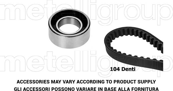 Metelli 29-0059 - Комплект ангренажен ремък vvparts.bg