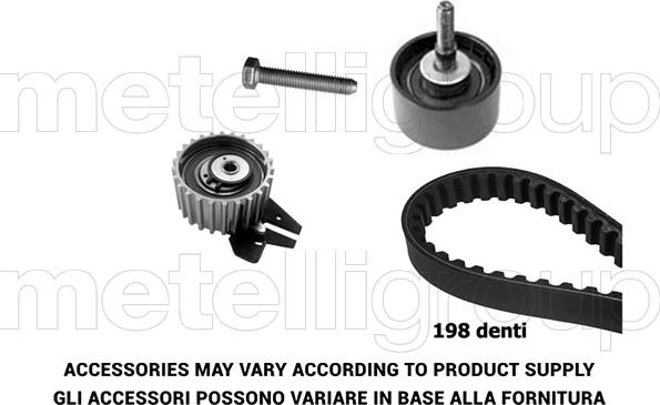 Metelli 29-0056 - Комплект ангренажен ремък vvparts.bg