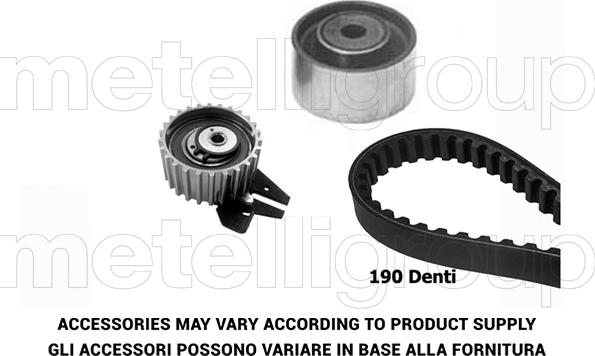 Metelli 29-0057 - Комплект ангренажен ремък vvparts.bg