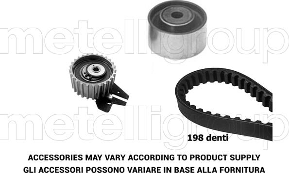 Metelli 29-0061 - Комплект ангренажен ремък vvparts.bg