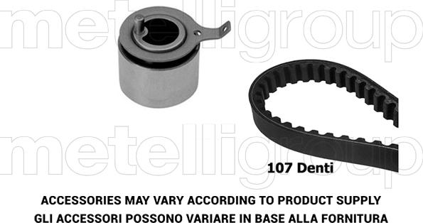 Metelli 29-0062 - Комплект ангренажен ремък vvparts.bg