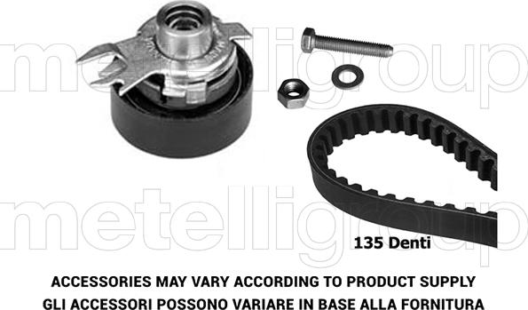 Metelli 29-0006 - Комплект ангренажен ремък vvparts.bg