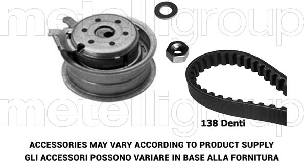 Metelli 29-0008 - Комплект ангренажен ремък vvparts.bg