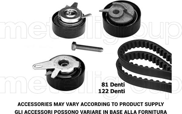 Metelli 29-0085 - Комплект ангренажен ремък vvparts.bg