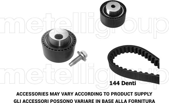 Metelli 29-0082 - Комплект ангренажен ремък vvparts.bg