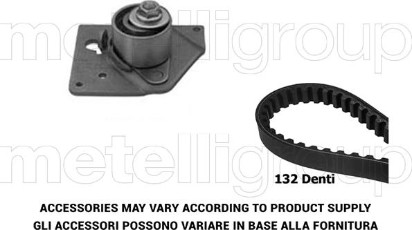 Metelli 29-0025 - Комплект ангренажен ремък vvparts.bg