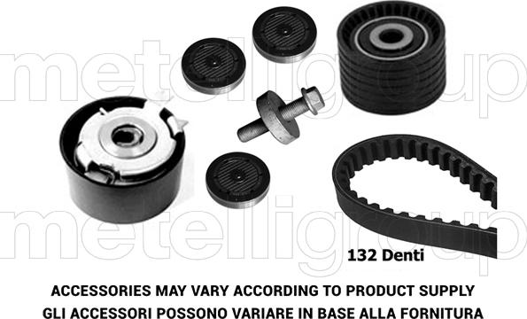 Metelli 29-0079 - Комплект ангренажен ремък vvparts.bg