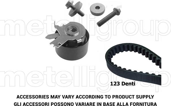 Metelli 29-0074 - Комплект ангренажен ремък vvparts.bg