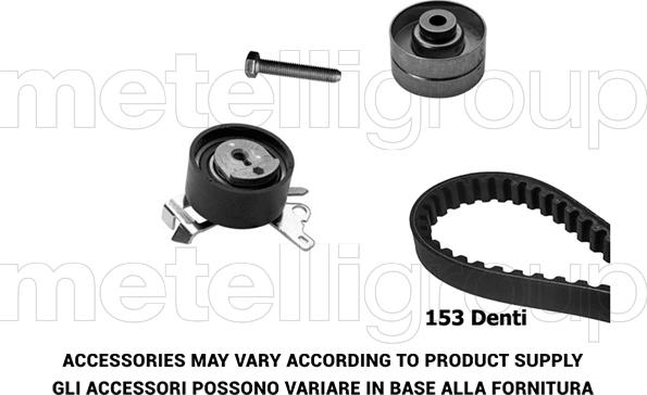 Metelli 29-0075 - Комплект ангренажен ремък vvparts.bg