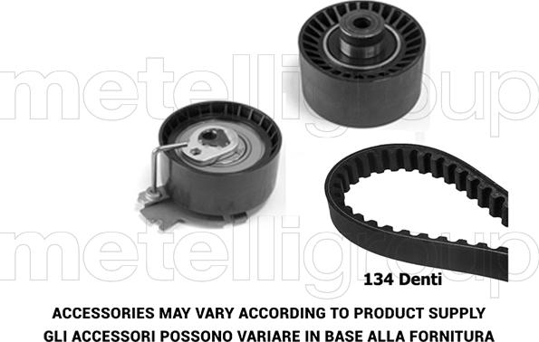 Metelli 29-0078 - Комплект ангренажен ремък vvparts.bg