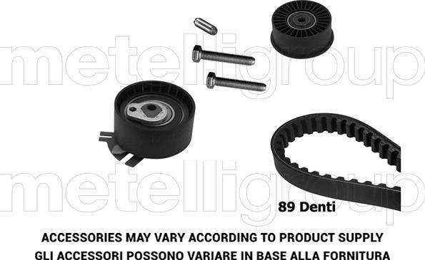 Metelli 29-0197 - Комплект ангренажен ремък vvparts.bg