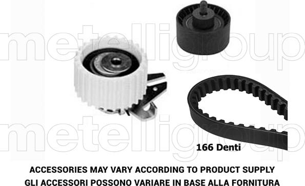 Metelli 29-0161 - Комплект ангренажен ремък vvparts.bg