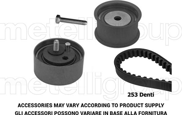 Metelli 29-0187 - Комплект ангренажен ремък vvparts.bg