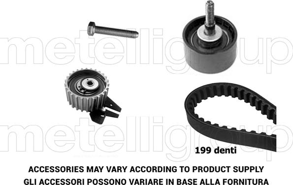 Metelli 29-0137 - Комплект ангренажен ремък vvparts.bg