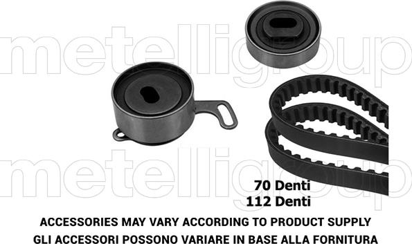 Metelli 29-0122 - Комплект ангренажен ремък vvparts.bg