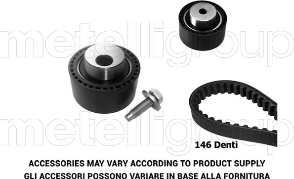 Metelli 29-0170 - Комплект ангренажен ремък vvparts.bg