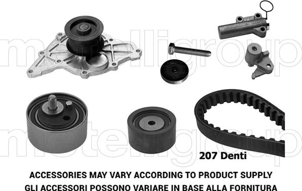 Metelli 29-0173 - Комплект ангренажен ремък vvparts.bg