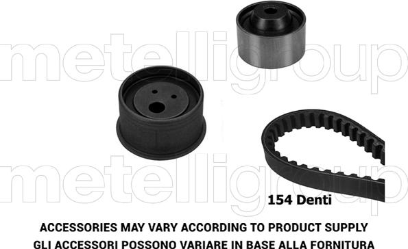 Metelli 29-0391 - Комплект ангренажен ремък vvparts.bg