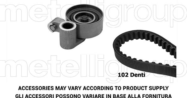 Metelli 29-0343 - Комплект ангренажен ремък vvparts.bg