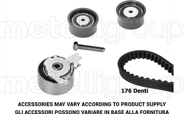 Metelli 29-0367 - Комплект ангренажен ремък vvparts.bg