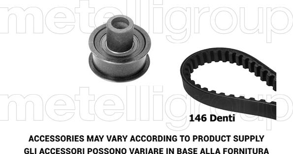 Metelli 29-0385 - Комплект ангренажен ремък vvparts.bg