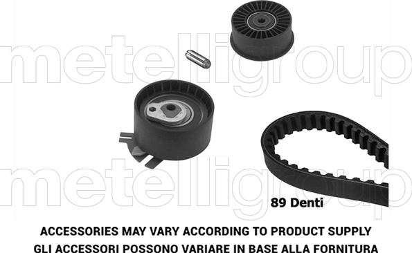 Metelli 29-0383 - Комплект ангренажен ремък vvparts.bg