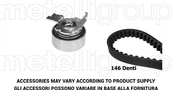 Metelli 29-0382 - Комплект ангренажен ремък vvparts.bg