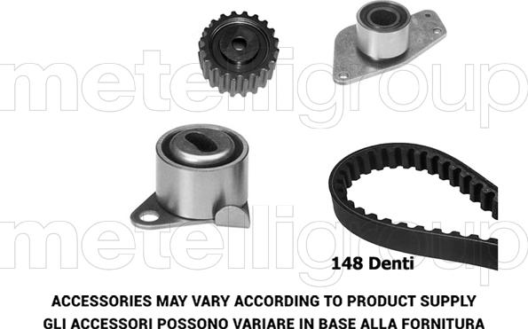 Metelli 29-0334 - Комплект ангренажен ремък vvparts.bg