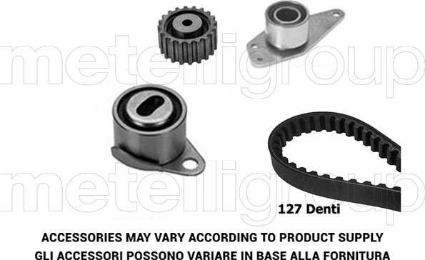 Metelli 29-0335 - Комплект ангренажен ремък vvparts.bg