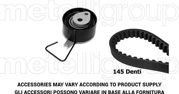 Metelli 29-0376 - Комплект ангренажен ремък vvparts.bg