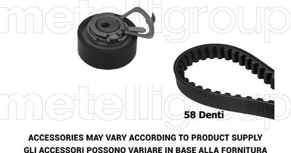 Metelli 29-0292 - Комплект ангренажен ремък vvparts.bg