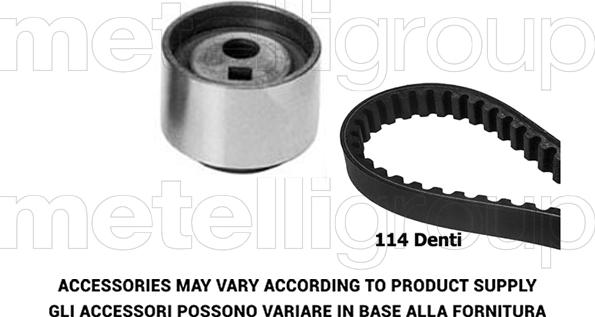 Metelli 29-0244 - Комплект ангренажен ремък vvparts.bg