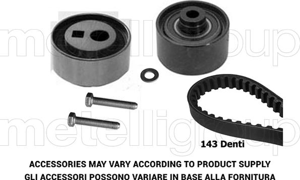 Metelli 29-0241 - Комплект ангренажен ремък vvparts.bg