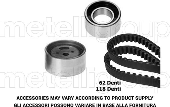 Metelli 29-0242 - Комплект ангренажен ремък vvparts.bg