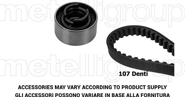 Metelli 29-0257 - Комплект ангренажен ремък vvparts.bg