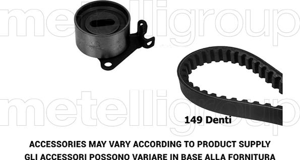 Metelli 29-0268 - Комплект ангренажен ремък vvparts.bg