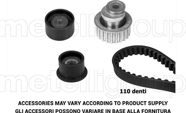 Metelli 29-0201 - Комплект ангренажен ремък vvparts.bg