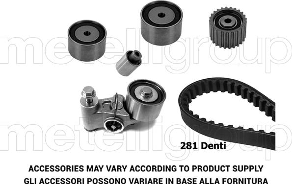 Metelli 29-0280 - Комплект ангренажен ремък vvparts.bg