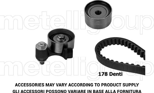 Metelli 29-0287 - Комплект ангренажен ремък vvparts.bg