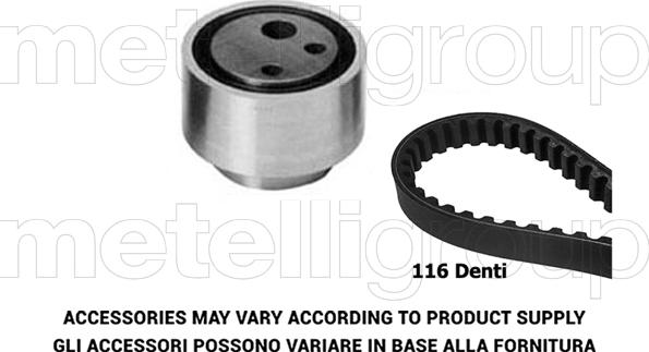 Metelli 29-0225 - Комплект ангренажен ремък vvparts.bg